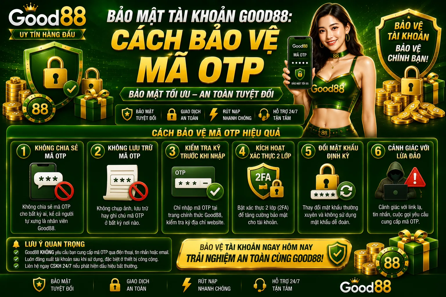 Bảo Mật Tài Khoản Good88
