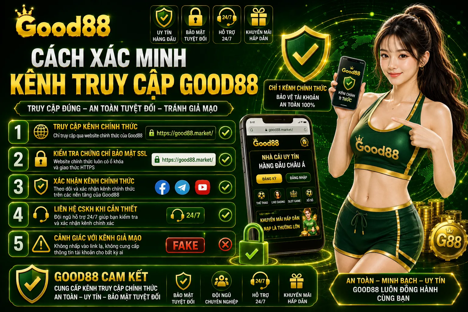 Good88 Chính Thức – Xác Minh Trang Chủ Và Kênh Truy Cập 2 Cách xác minh kênh truy cập Good88