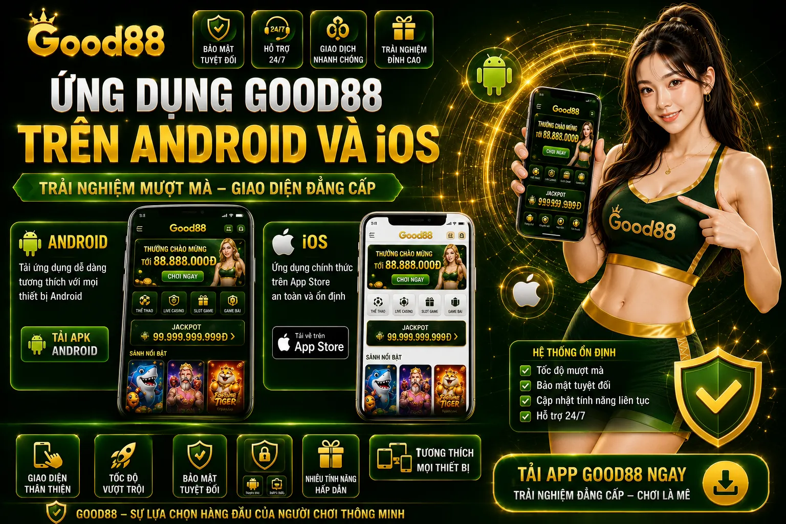 Ứng dụng Good88 trên Android và iOS